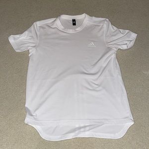 White Adidas scoop reflective tee